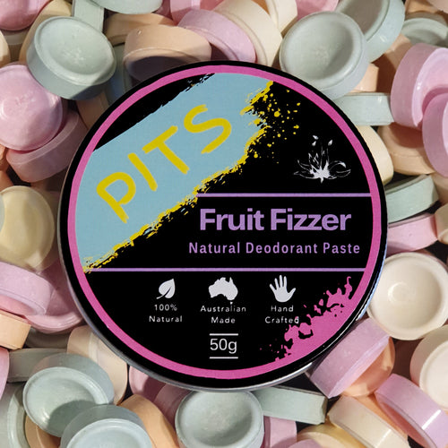 100% Natural PITS Fruit Fizzer Deodorant for Teens